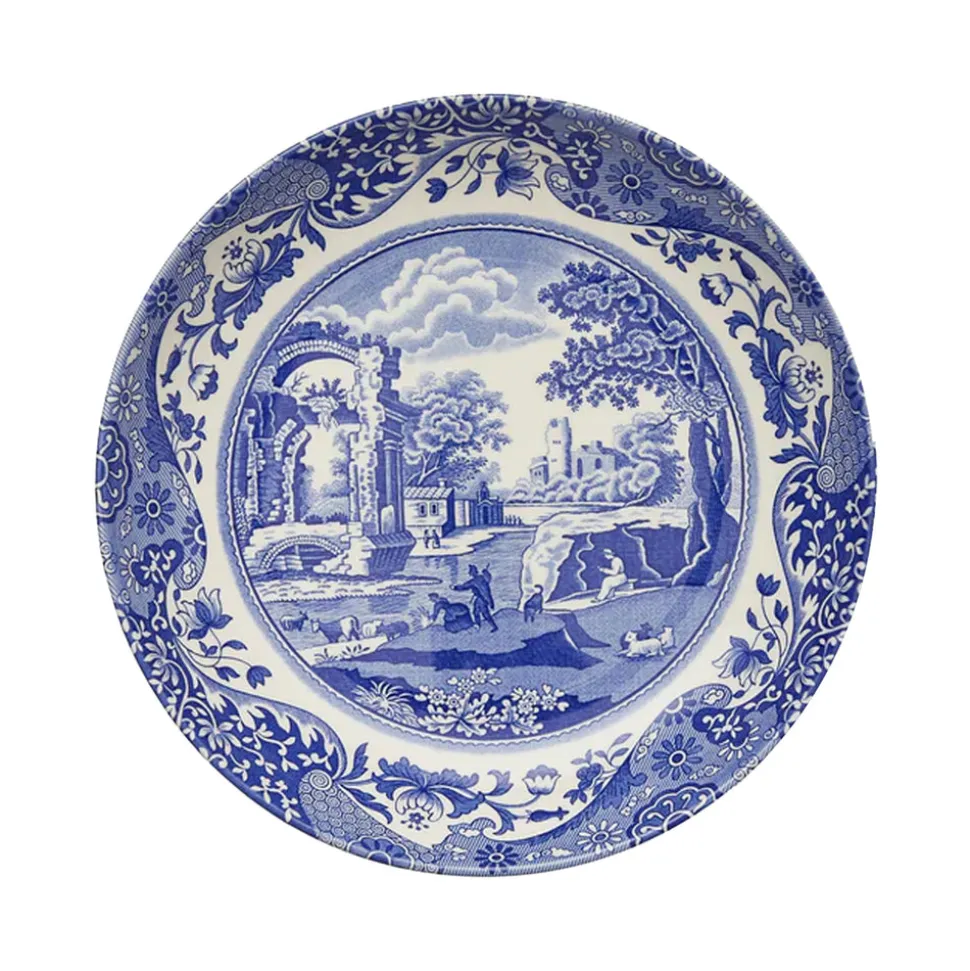 Blue Italian Pasta Bowls, Set of 4
