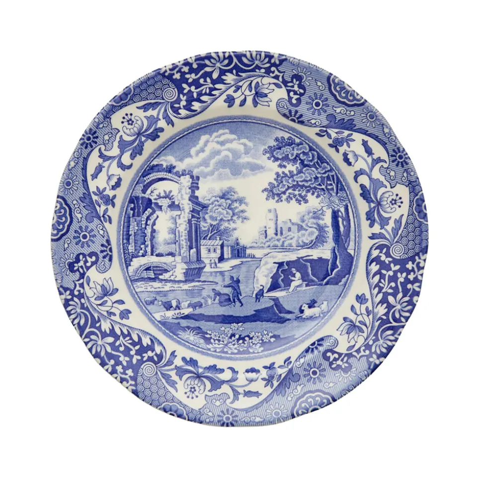 Blue Italian Salad Plates, Set of 4
