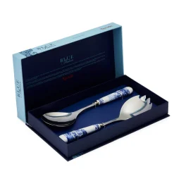 Blue Italian Salad Servers, Set of 2