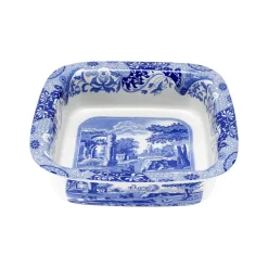 Blue Italian Square Dish