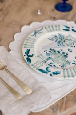 Blue Italian Views Plates Collection, Set of 6