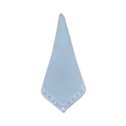 Blue Lace Dinner Napkins, Set of 4