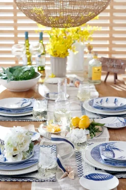 Blue Lucy Large Oval Rimmed Platter