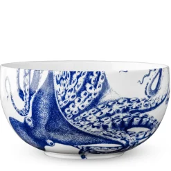 Blue Lucy Large Round Serving Bowl
