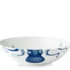 Blue Lucy Wide Serving Bowl