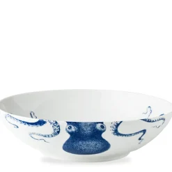 Blue Lucy Wide Serving Bowl