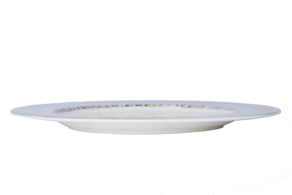 Blue Monkey Dessert Plates, Set of 6
