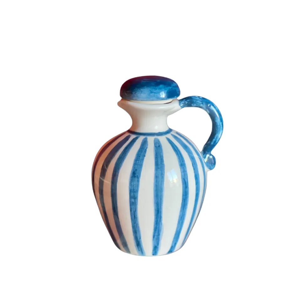 Blue Olive Oil and Vinegar Bottle, Set of 2