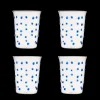 Blue Pom Tumbler, Set of 4