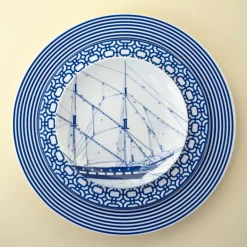 Blue Rigging Canapé Plates Boxed, Set of 4