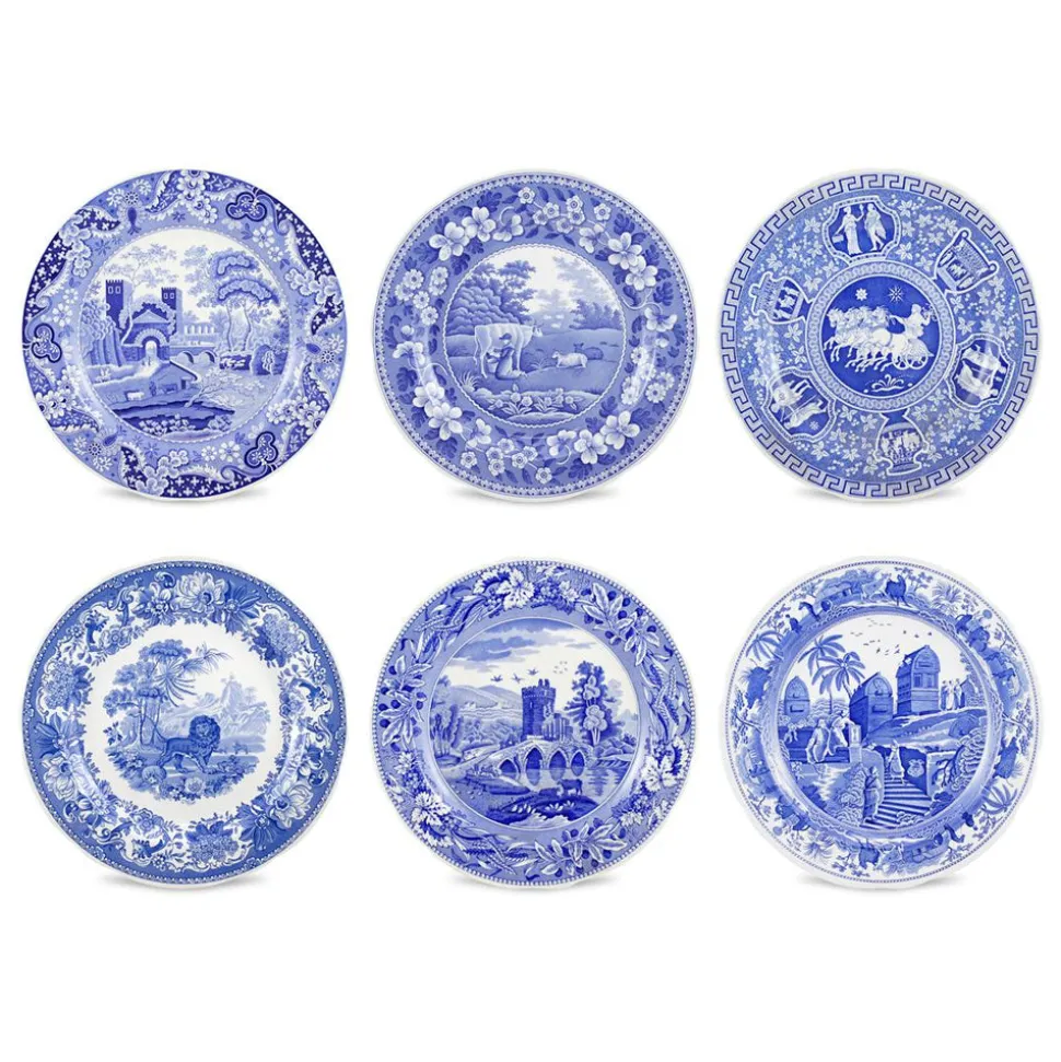 Blue Room Assorted Traditions Plates, Set of 6