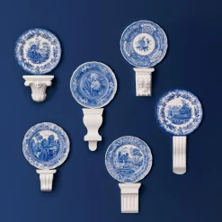 Blue Room Assorted Zoological Plates, Set of 6