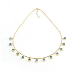 Blue Sapphire Fringe Necklace