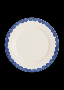 Blue Scallop Dinner Plate