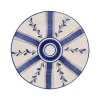 Blue Stripe Dessert Plate
