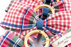 Blush Provence Plaid Napkin Rings in Pink, Set of 4
