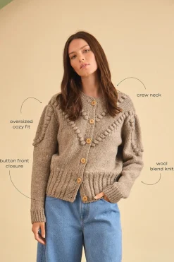 Bobble Sweater in Oatmeal