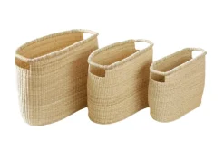 Bolga Nesting Baskets, Set of 3