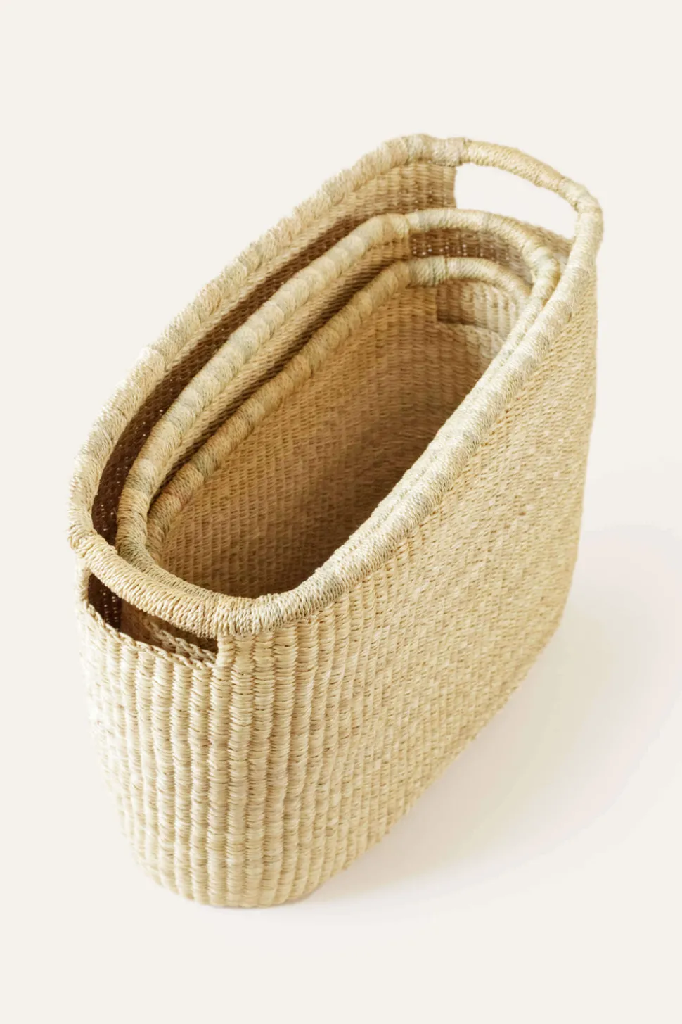 Bolga Nesting Baskets, Set of 3