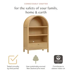 Bondi Assembled Bookcase in Honey