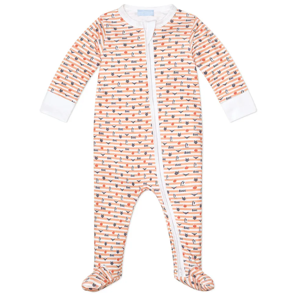 Boo! Halloween Zip Baby Onesie