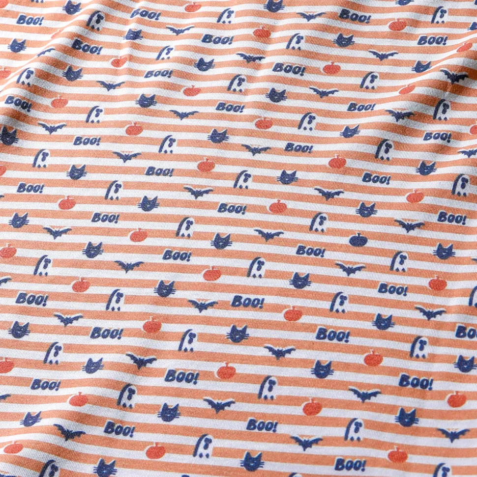Boo! Halloween Zip Baby Onesie