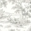 Boråstapeter Countryside Morning Wallpaper in Grey