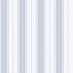 Boråstapeter Hamnskär Stripe Wallpaper in Blue
