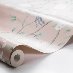 Boråstapeter Paradise Birds Wallpaper in Blush