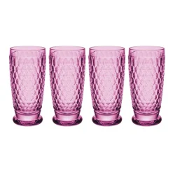 Boston Berry Highball / Tumbler in Berry, Set of 4
