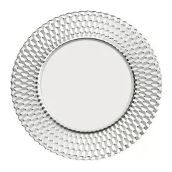 Boston Buffet Plate Pair in Clear, Set of 2