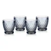 Boston Colored DOF / Tumbler in Blue, Set of 4