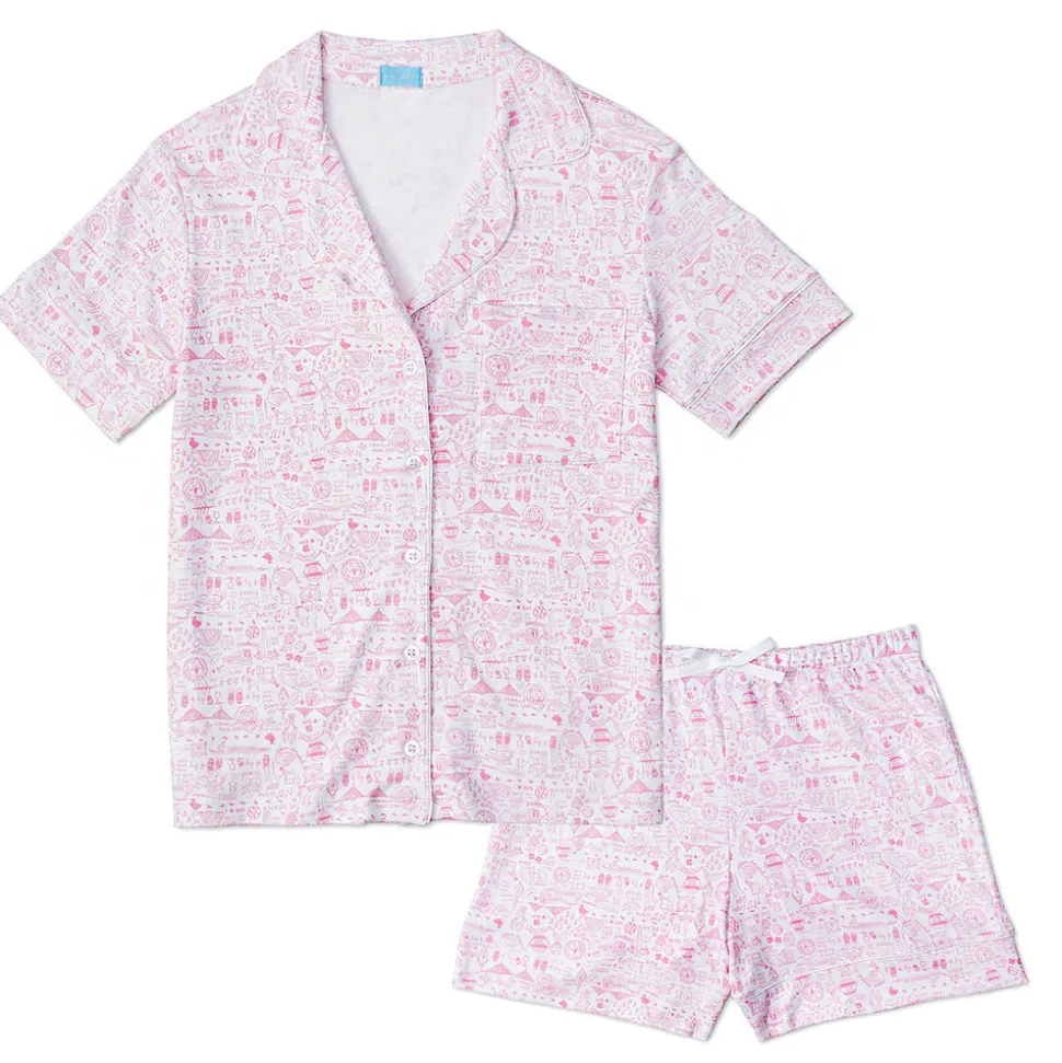 Boston Women's Button Front Short Pajama Set