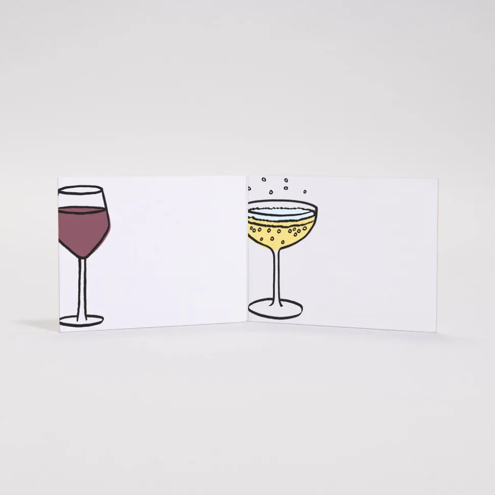 Bottoms Up Place Cards, Set of 24