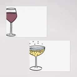 Bottoms Up Place Cards, Set of 24