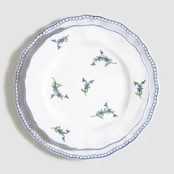 Bouclette Dinner Plate in Bleu Égyptien