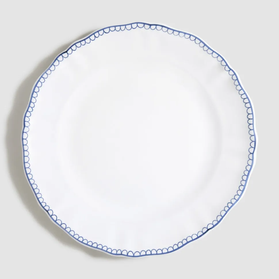 Bouclette Salad Plate in Bleu Egyptien