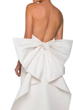 Bow Butterfly Dress in White
