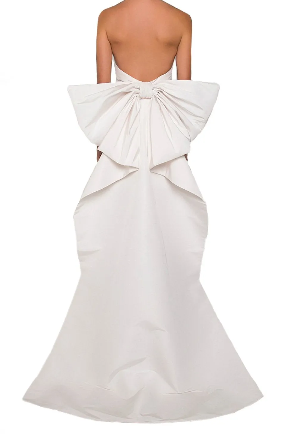 Bow Butterfly Gown in White