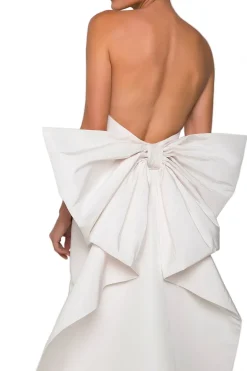Bow Butterfly Gown in White