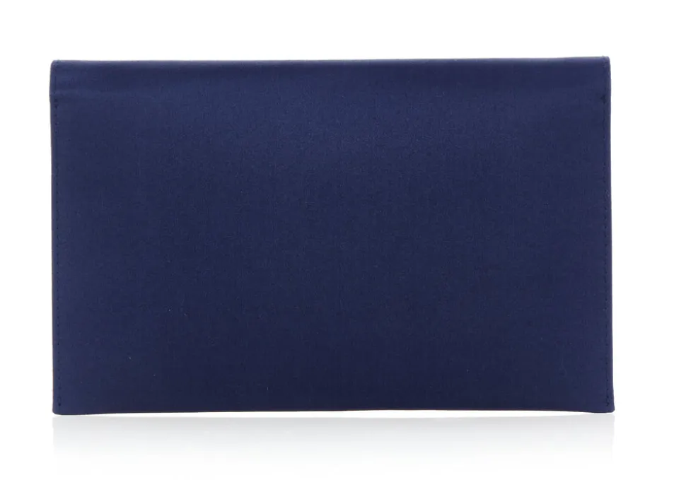 Bow Envelope Clutch in Satin