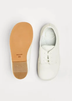 Boy's Leather Celebration Shoes in White