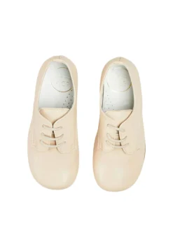 Boy's Leather Celebration Shoes in Beige