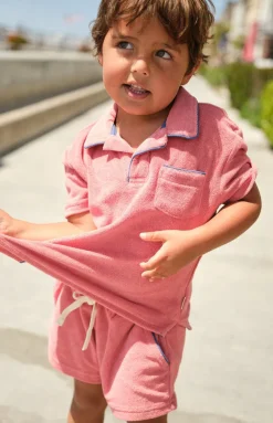 Boy’s Poppy Red French Terry Short