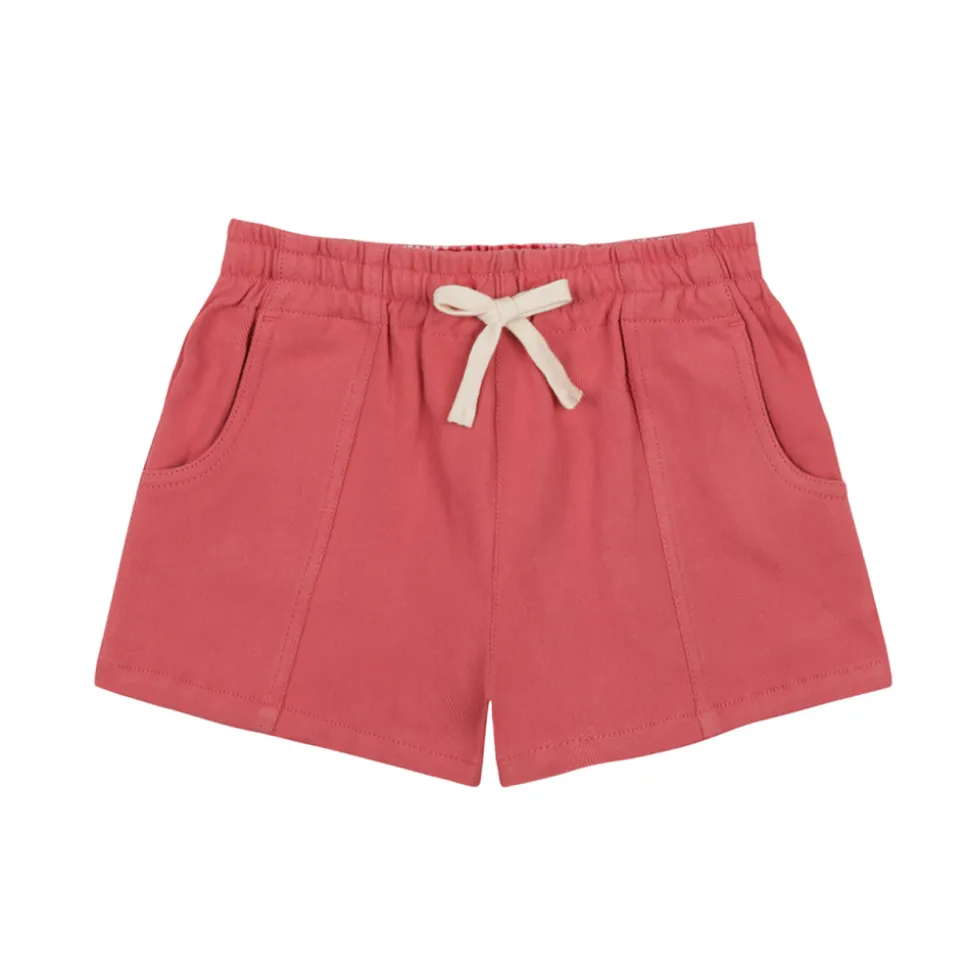 Boy’s Poppy Red Ultra-Soft Twill Short