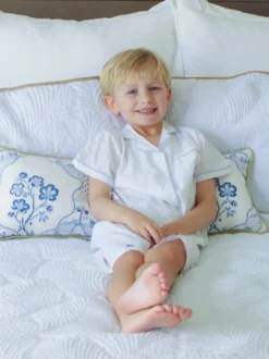 Boys Ship Shape Short Set with Sailboat