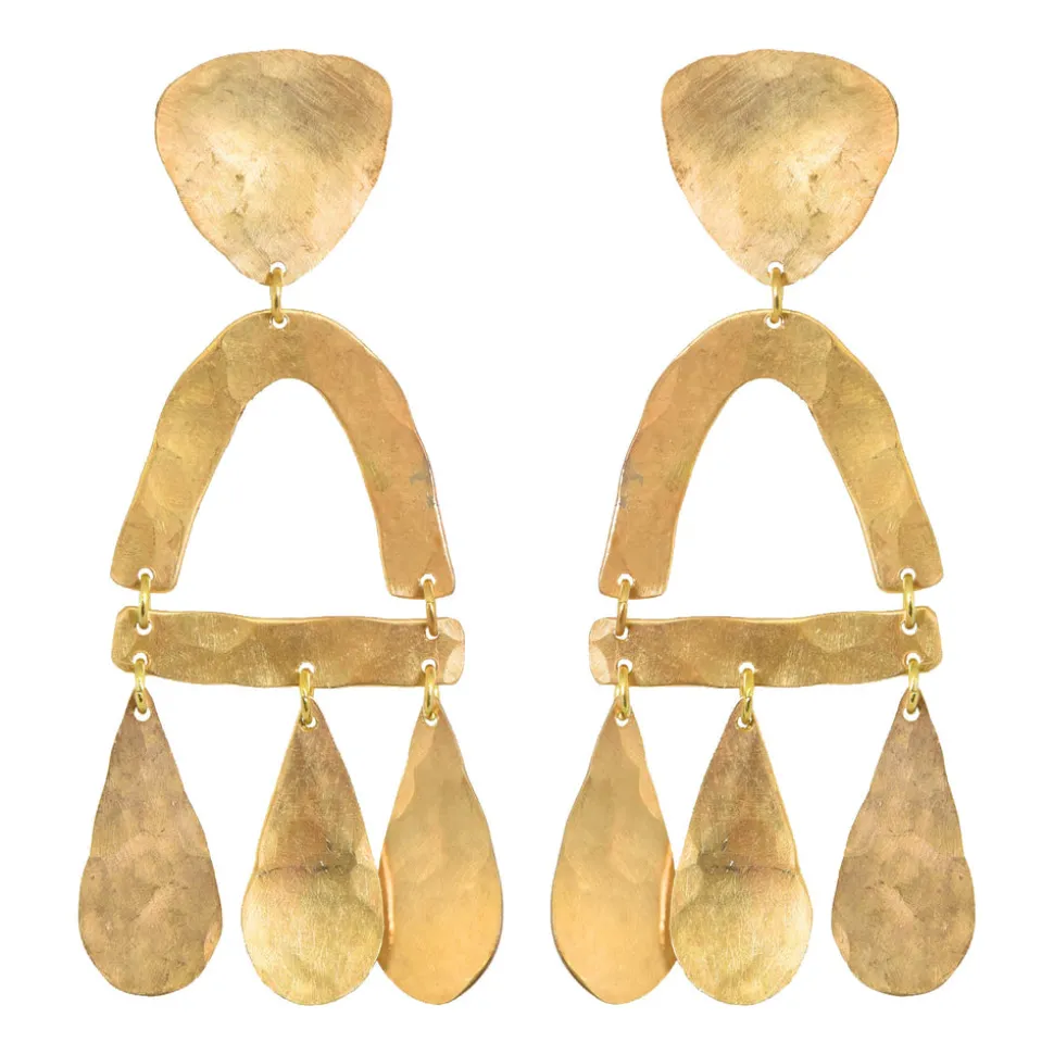 Brass Castara Earrings