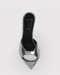 Brea in Silver Mirror Metallic
