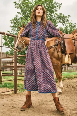 Brenner Dress in Autumn Fleur Fig