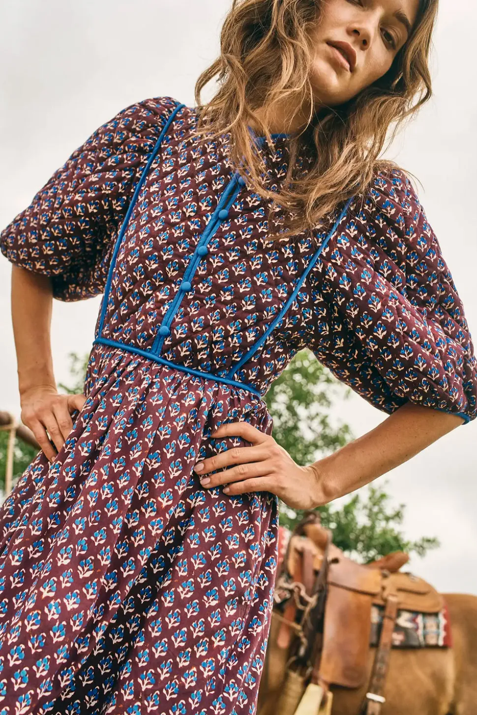 Brenner Dress in Autumn Fleur Fig